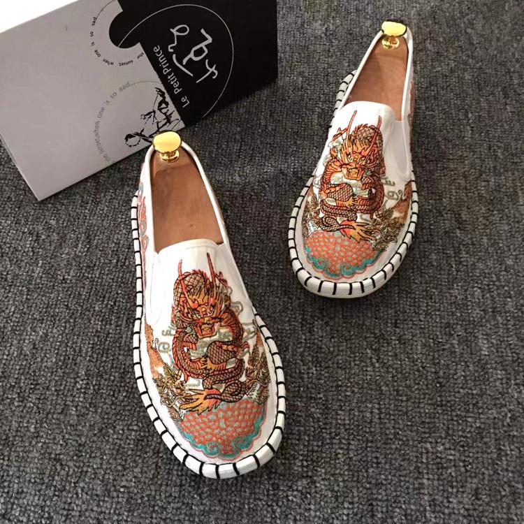 

Этнический стиль вышивка старая Пекинская ткань обувь мужская дышащая ткань обувь подошва из говяжьих сухожилий холст обувь ручной работы нескользящая обувь Doudou 42