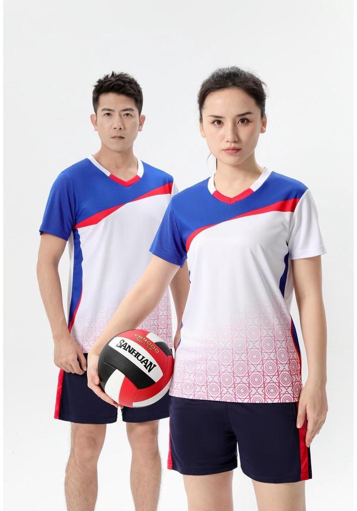 Women's Professional Volleyball Uniform - Short Sleeve Sportswear Set for Teams and Competitions