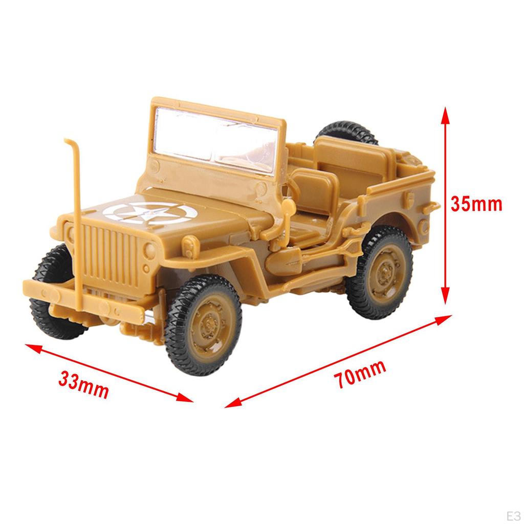 1/48 Miniature Classic Vehicle Toys 4D Assembly DIY Car Display