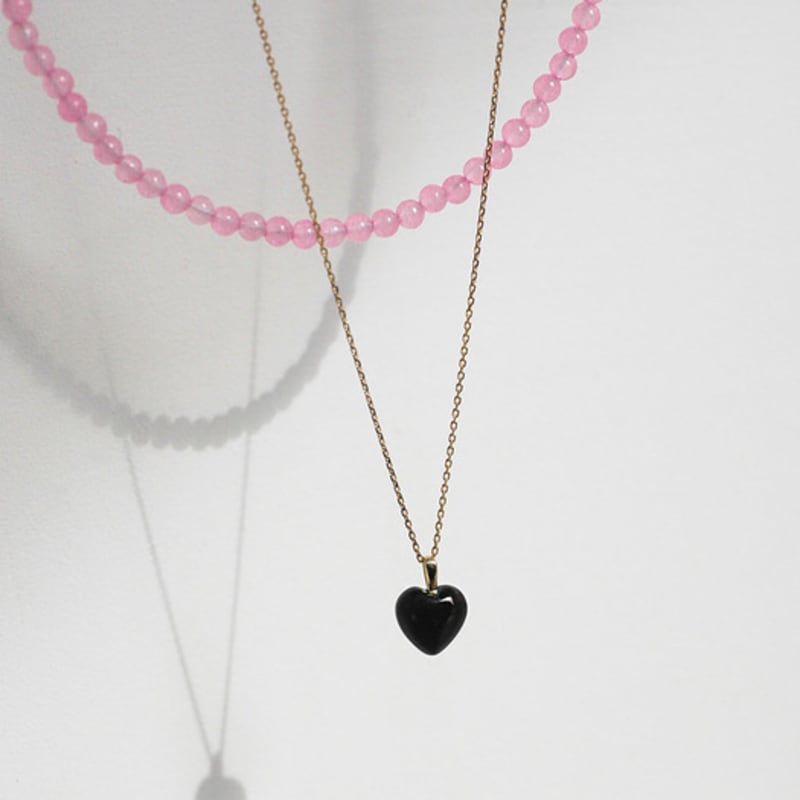 Modernlike 14K Gold Rosa Amethyst Edelstein Halskette 3mm