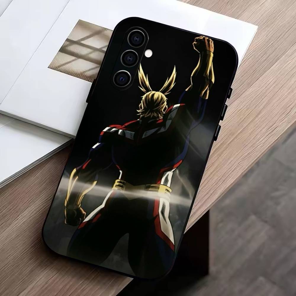 Toshinori Yagi All Might MHA Phone Case For Samsung Galaxy A73,A72,A71,A70,A53,A52,A51,Others Soft Black Cover
