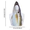 Fish Halloween Costume Funny Decorative Cosplay Apparel for Holiday Pretend Play
