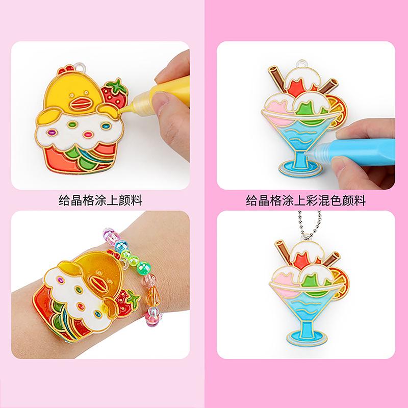 Kein Backen Kleber Malerei Luftgetrocknete Kinder Diy Fenster Glasmalerei Farben Machen Schlüsselring Aufkleber