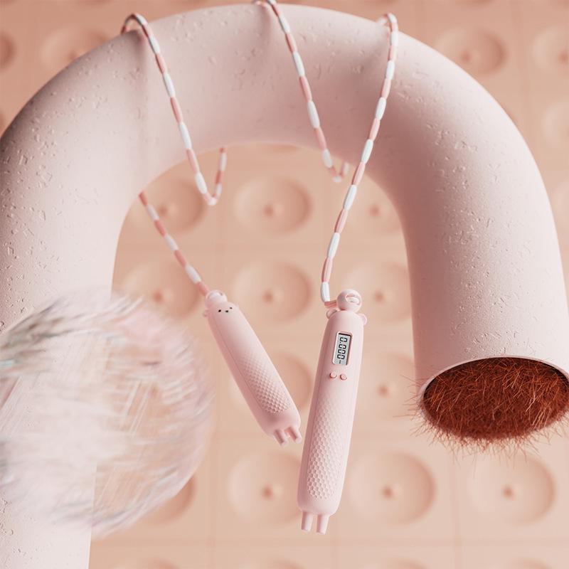 Nastavitelné kreslené bambusové švihadlo pro děti v mateřské a základní škole