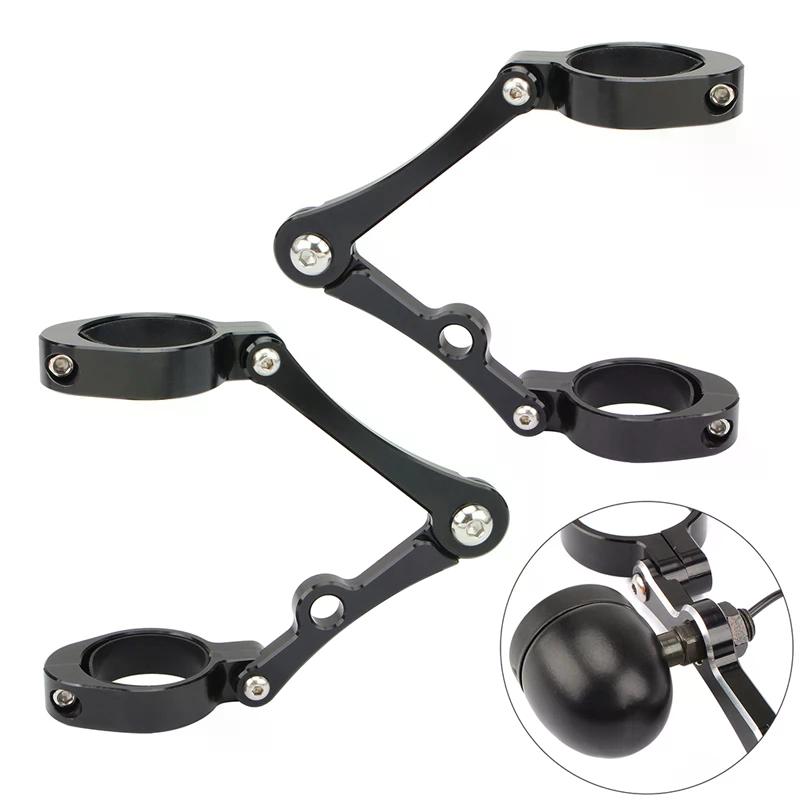 Motorcycle Headlight Bracket Mount Clamp 39mm-41mm CNC Fork Tube Spotlight Holder For Harley Cafe Racer Chopper Bobber Universal