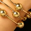3Pcs Women Bracelet Adjustable Opening Design Imitation Pearl Stacking Bracelet Anti-Fading Alloy Versatile Jewelry