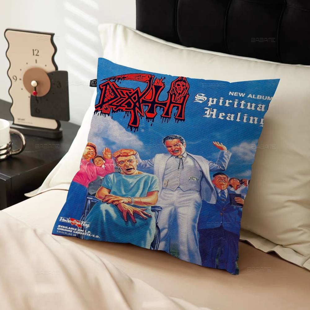 D-Deaths Mental Rock Band Pillow Gifts Home Office Furnishings Bedroom Sofa Car Cushion Cover Case 45X45Cm