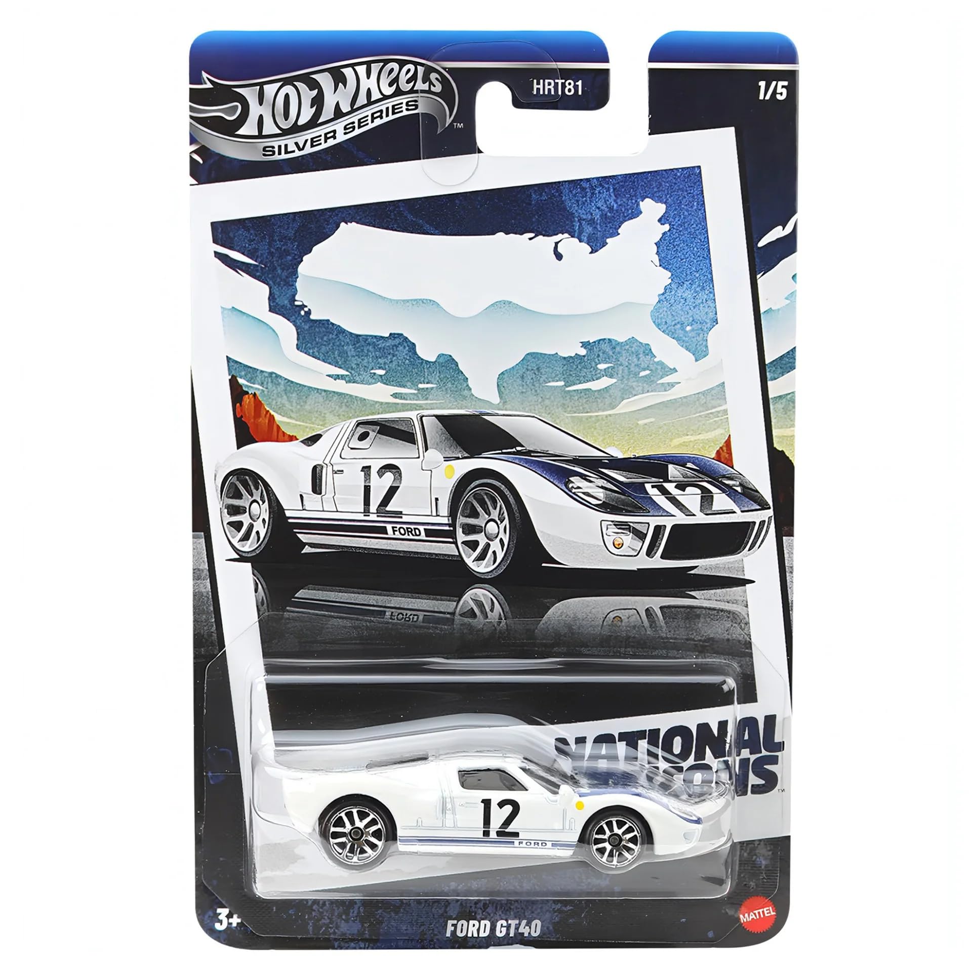Hot Wheels Ford vehicle collector s GT-40 collector s collector. белый