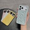 Luxury Electroplated 3D Wave Pattern Case For iPhone 17 Air 16 E 15 14 13 12 11 Pro Max XS Max XR 7 8 Plus Bright Glossy Cover