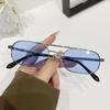 Trendy Metal Frame Small Sunglasses UV Protection Hip Hop 90's Glasses Beach/Travel/Streetwear Eyeglasses for Women & Men