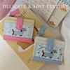 Cute Puppy Women Wallet PU Leather Short Wallet Card Holder Zipper Coin Purse Small Capacity Cute Cartoon Lady Wallet Gift