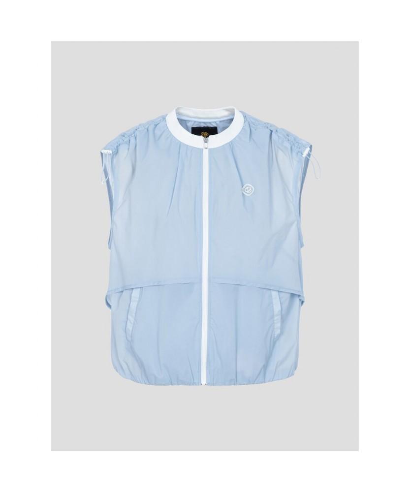 Beanpole Golf [B_Under] Women'S Blouson-Fit Layering Zip-Up Vest - Sky Blue