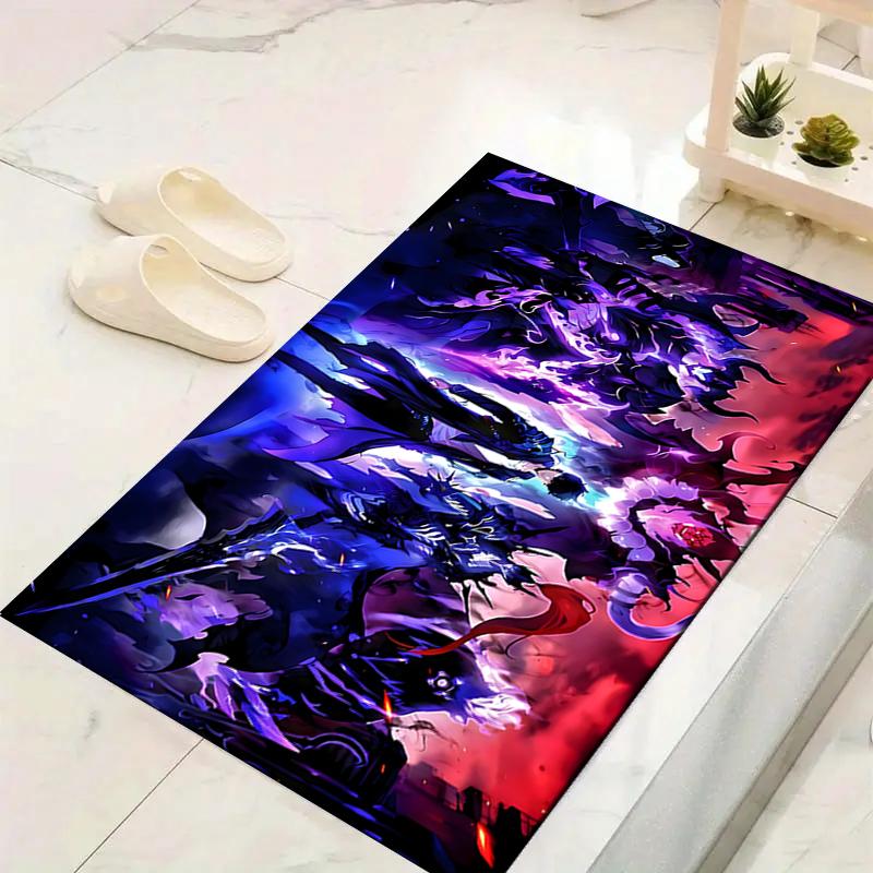 1Pc Fantasy Battle Heroes Unite Rug, Office Carpet Indoor Outdoor Doormat, Non-Slip, Comfortable, Living, Christmas Halloween, Xmas Gift S1951