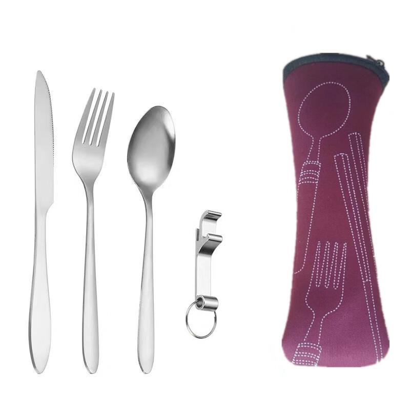 Ruhan Butterfly Flower Portable Camping Tableware Set