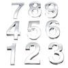 0-9 Polished Modern House Door Plaque Address Number Digit Plate Sign Christmas Decorations