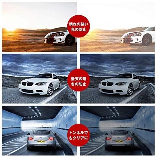 UHUKO Photochromic Sunglasses Night Vision Enhancement Polarized Day Use Fast UV Protection Super Lightweight UV-Sensitive Lenses Sports UV400 Fishing