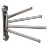 Rotating Suction Cup Towel Rack Bathroom Corner Wall Mount No Drilling 1-5 Bar Iron Holder Modern Minimalist
