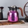 Large Capacity Titanium Teapot with Temperature Display and Heat Preservation for Tea Separation and Stewing