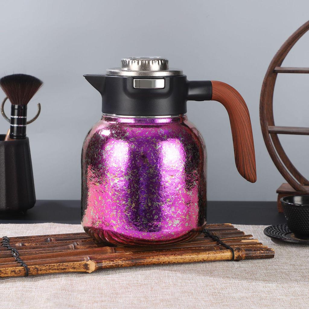 Large Capacity Titanium Teapot with Temperature Display and Heat Preservation for Tea Separation and Stewing
