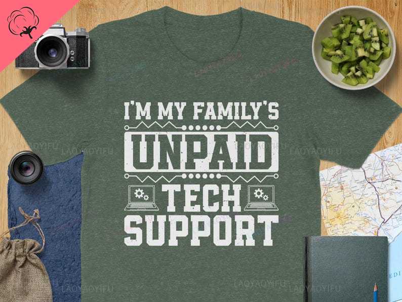 Computer Engineer Tshirt Im My Familys Unpaid Tech Support Tshirt Software Developer Coding Nerd Computer Science Pun Shirt