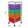 WEZHO Multi-layer Drawer Storage Cart