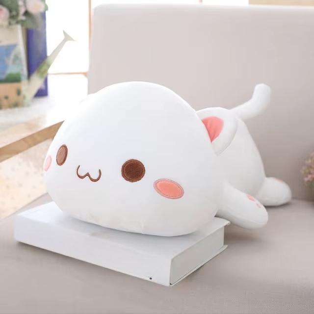 1pc 35/50/65cm Lying Cat Plush Toys Stuffed Cute Cat Doll Lovely Animal Pillow Soft Cartoon Cushion Kid Christmas Gift