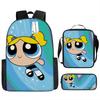 Mochila de Dibujos Animados Las Supernenas Con Correas Acolchadas de Espuma Para la Escuela y el Uso Diario