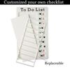 50Sheerts Replaceable Checklist Memo Board Refill Sheet Unlined 6.77x2.75Inch