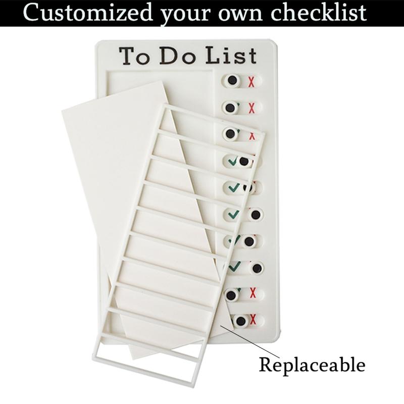 50Sheerts Replaceable Checklist Memo Board Refill Sheet Unlined 6.77x2.75Inch