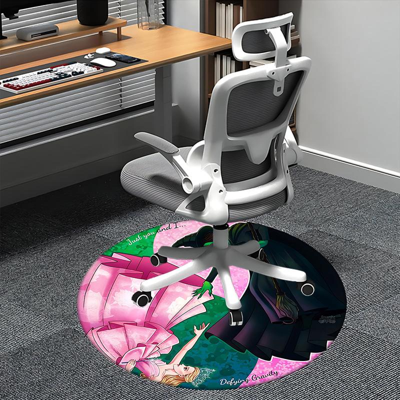 

Wicked Witch,Defying Gravity Chair mat Round Rug Office carpet, Non slip, Suitable for Living Rooms, Bedrooms,Decor1205936a 80cm by 80cm
