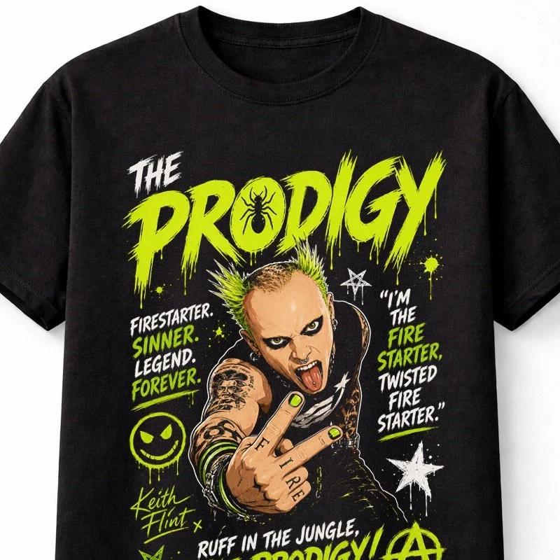 The Prodigy Keith Flint Firestarter Punk Rave Unisex TShirt S