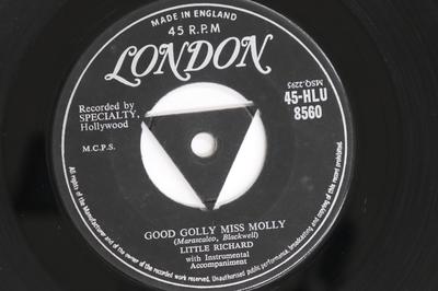 7inch Record LITTLE RICHARD - Good Golly Miss Molly / Hey-Hey-Hey 45HLU8560 London Records 1958 UK Rock Used