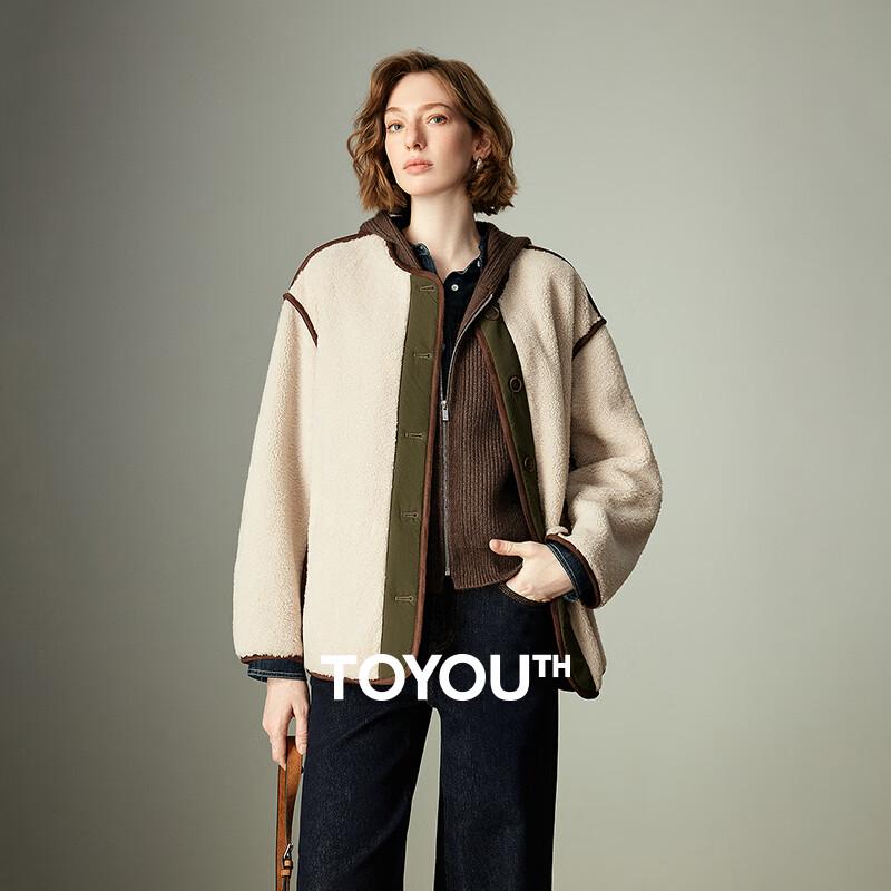 

Chuyu Women s Color-Block Suedette Padded Jacket L