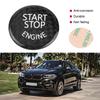 Car Engine Start Stop Button Switch Cover Trim Black Carbon Fiber Ignition Key Ring Sticker Fit for 3 Series E90 E91 E92 E93 E60 E83 E84 X5 X6 E70