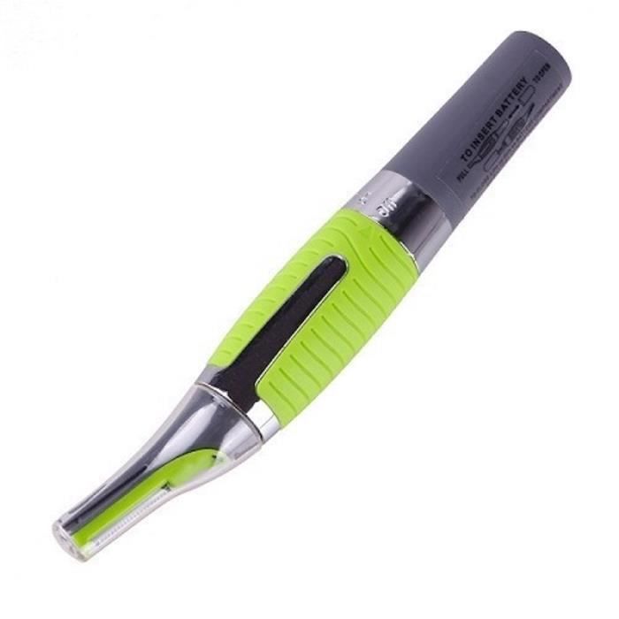 Aparador de nariz - Cabelo - Barbeador elétrico - Aço inoxidável - LED - Antiderrapante