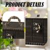 Retro Wood Trinket Box Jewelry Display Case Keepsake Chest Versatile Portable Accessory for Little