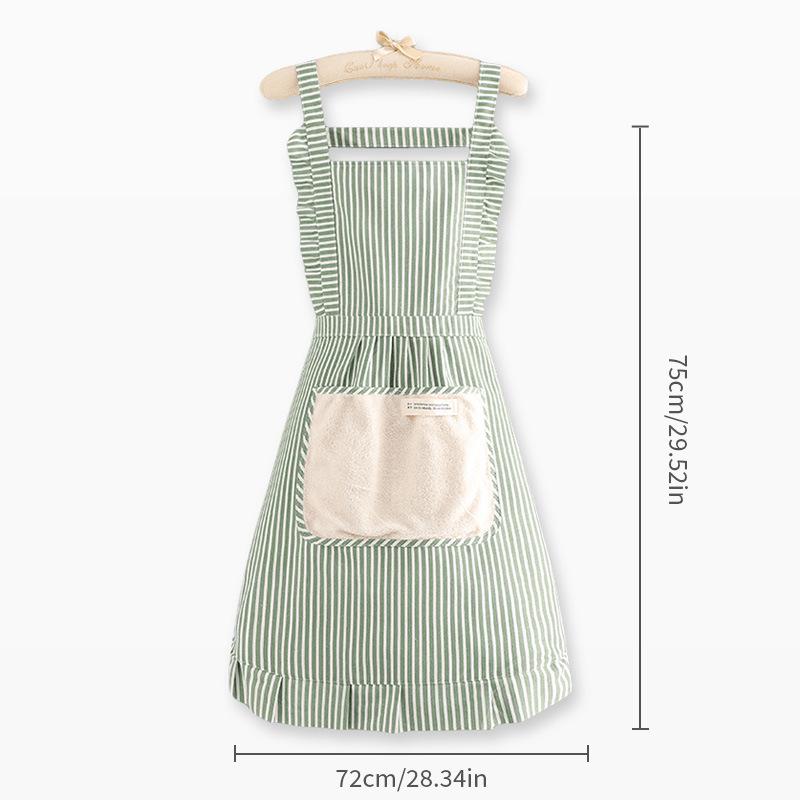 Grembiule da cucina alla moda impermeabile e resistente all'olio per donne con funzione asciugamani per le mani