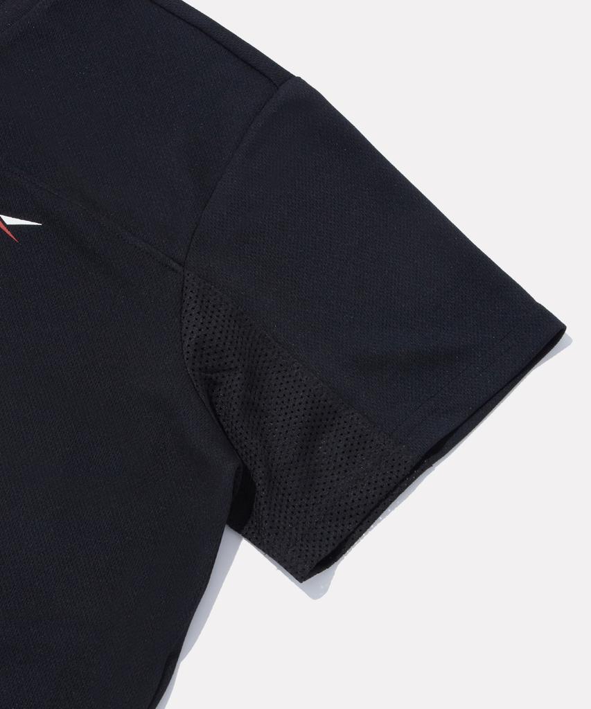 Reebok Authentic Logo Colorblock Short Sleeve T-Shirt (W) - Black