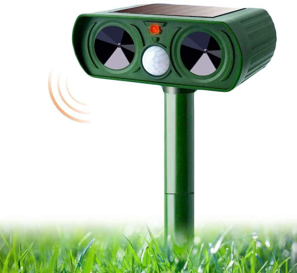 Ultrasonic Solar Animal Repeller: Dog, Rat & Bird Deterrent