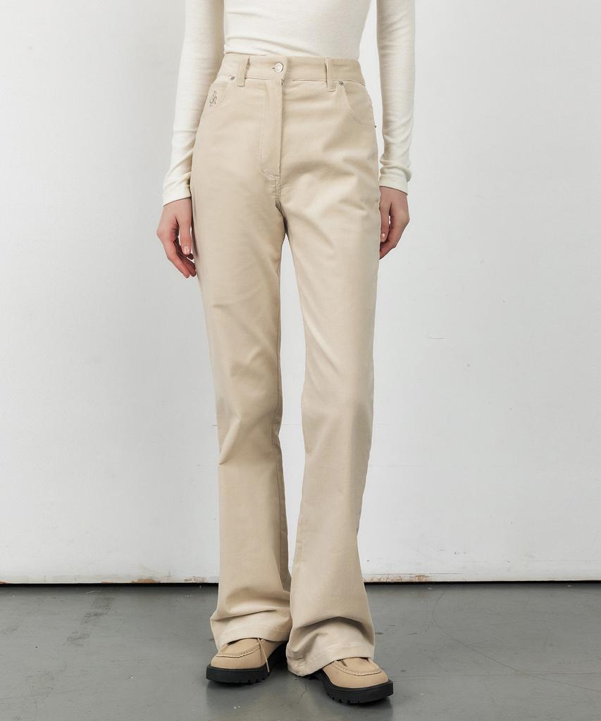 CITYBREEZE Corduroy Comfort Bootcut Pants_Cream