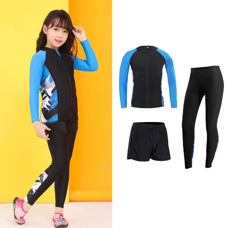Family Wetsuit: Long Sleeve, Quick-Dry, Sun Protection for Surfing and Diving M