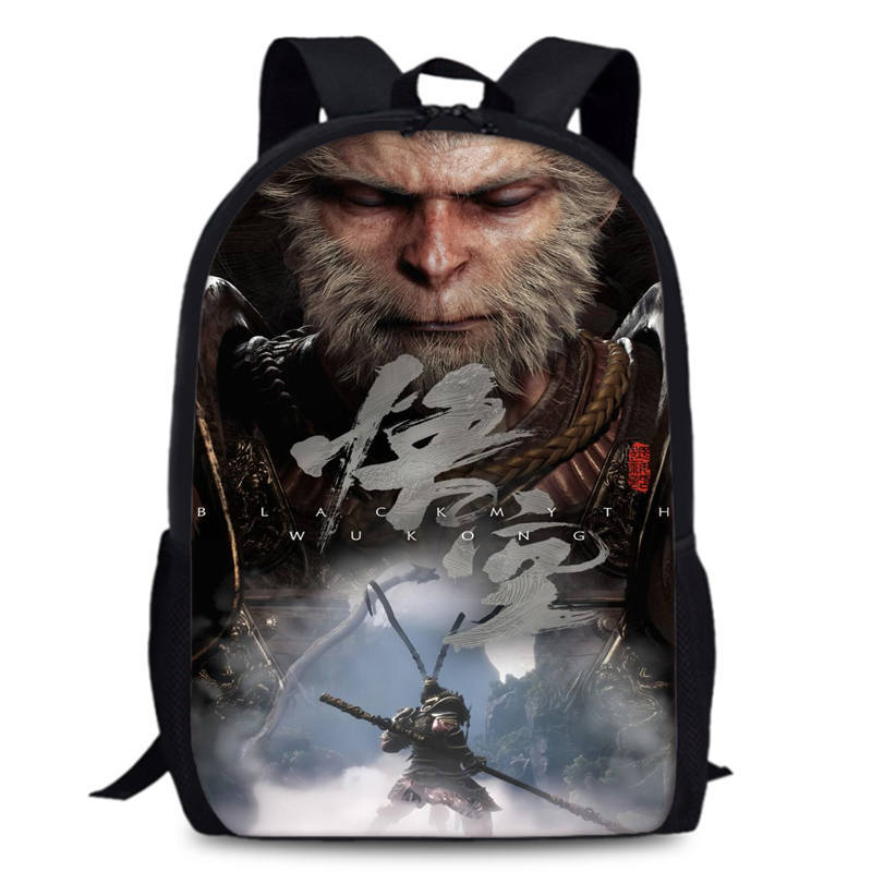 Black Myth Wukong Rucksack Black Myth Wu Kong 15 Zoll Studenten-Computerrucksack