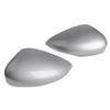 Fits 2011~17 Ford Fiesta LH+RH Door Side Rearview Mirror Cover Caps Trim Silver