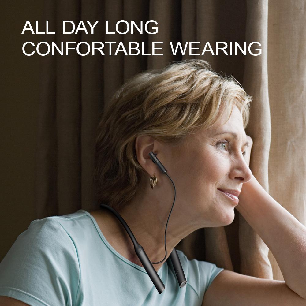 Hanging neck Bluetooth earphones with hearing aid function accessory wireless noise reduction and sound amplification parts