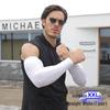 Lilang Men's Plus Size Ice Silk Sun Protection Arm Sleeves