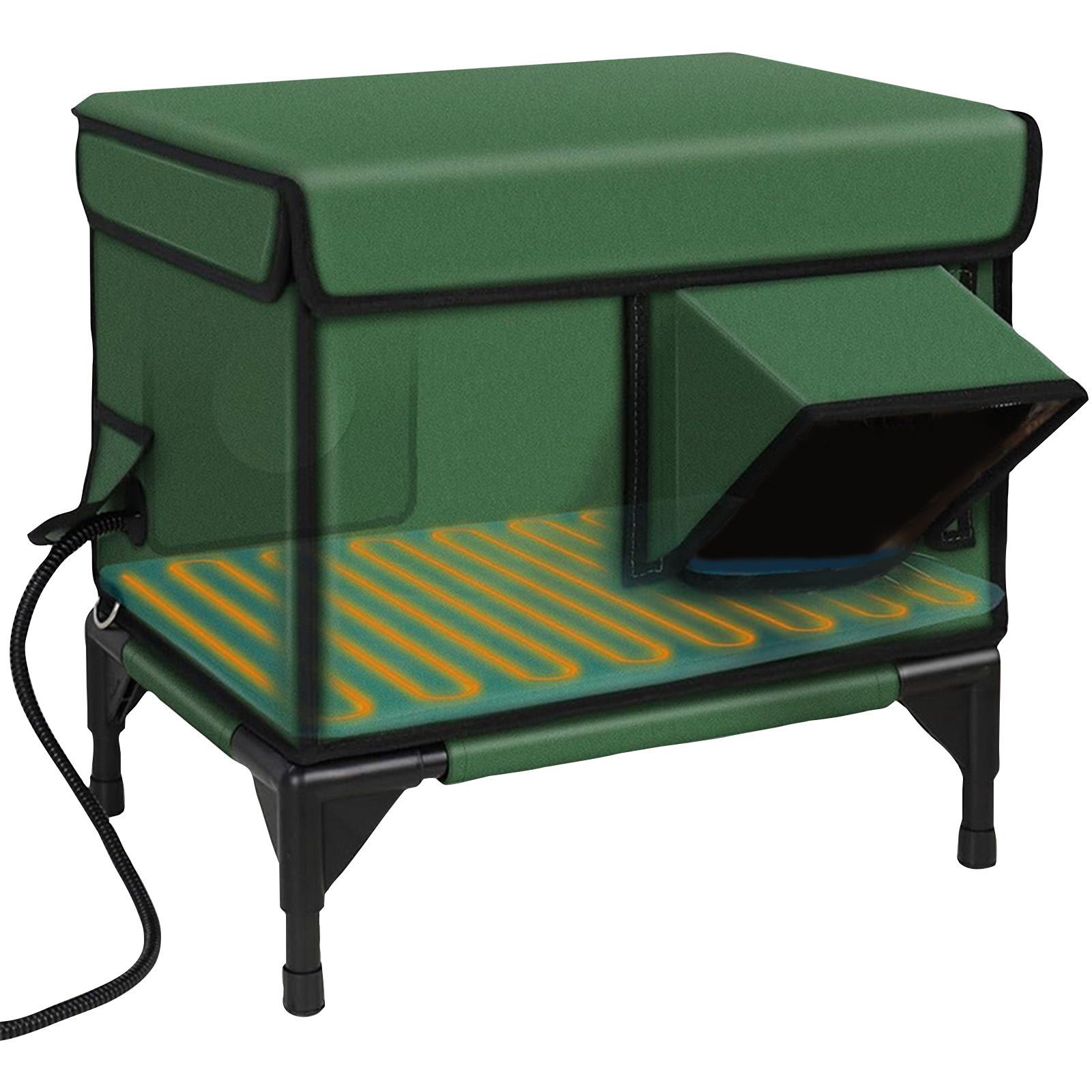 

Winter Outdoor Heated House Insulated And, Featuring A Resistant Roof Overhang And Barn Escape Door. One Size