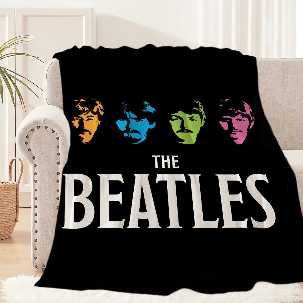 Music T-The Band B-Beatles Cool Blanket Blanket for Couch Sofa Travel Home Hiking Picni Bed Beding Flannel Blanket birthday gift