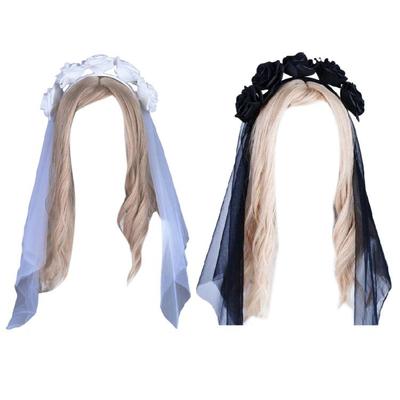 Halloween Props Flower Hairband Day of the Death Girls Lolitas Costume Accessory