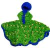 @ Vestido Indiano Tradicional de Lã Designer com Touca Para Laddu Gopal 7 Polegadas