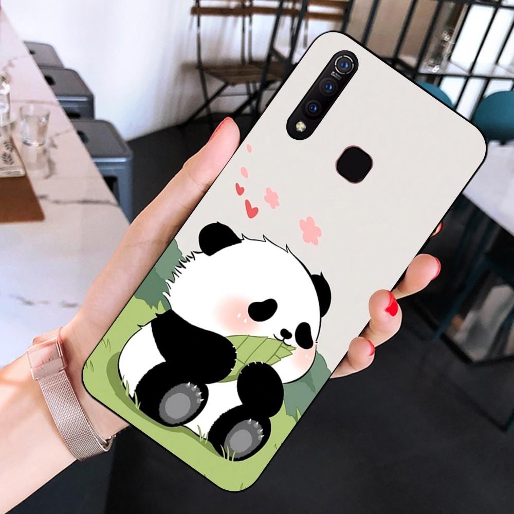 Anime Cute Panda Phone Case For Huawei Y9 6 7 5 Prime Enjoy 7s 7 8 Plus 7a 9e 9plus 8E Lite Psmart Shell